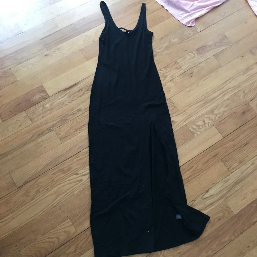 Black maxi dress